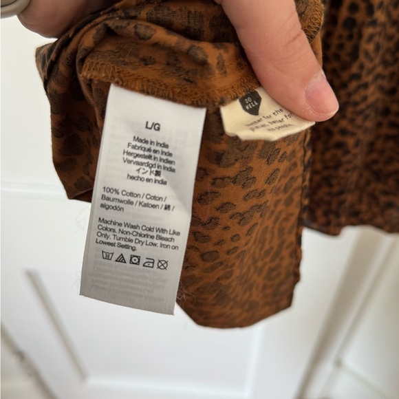 Madewell Flutter-Sleeve Wrap Mini Dress in Painted Leopard - Picture 8 of 8